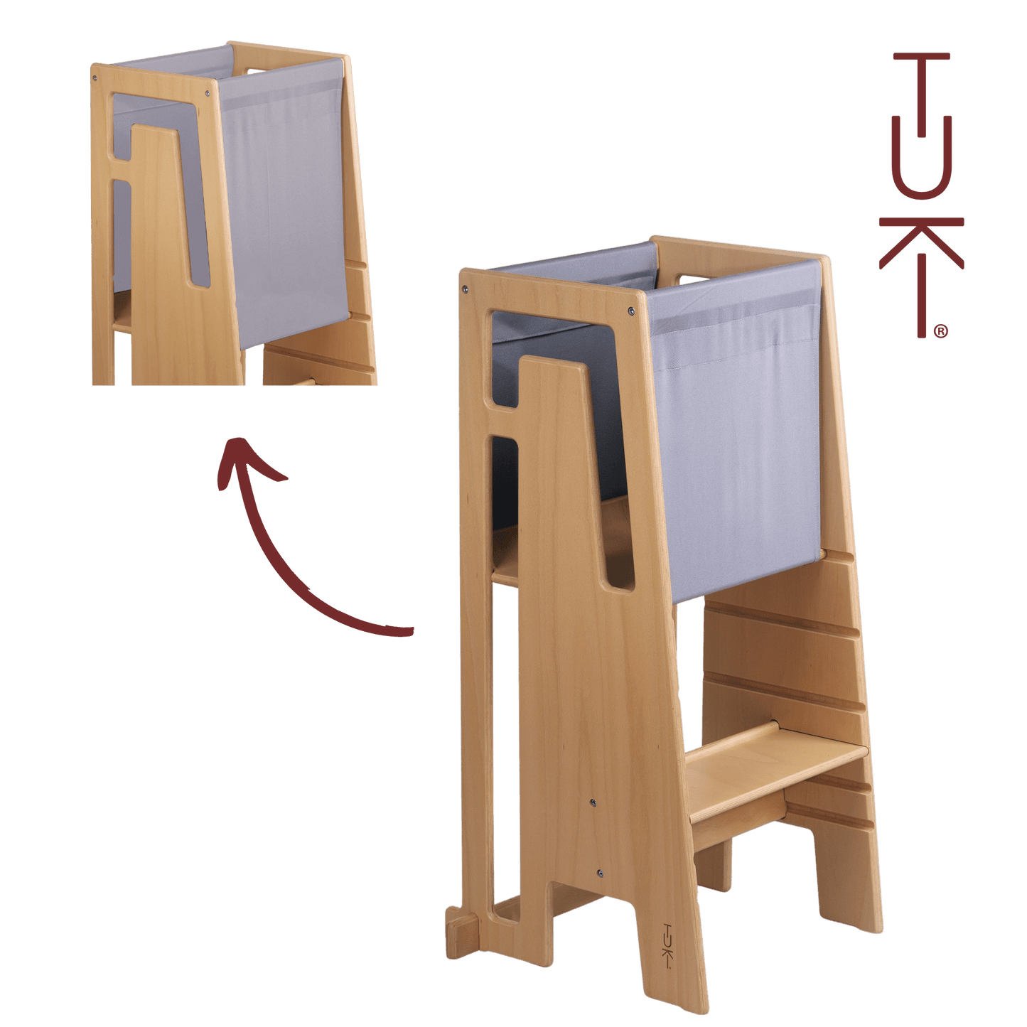 Tuki® Entdeckertuch – Grau