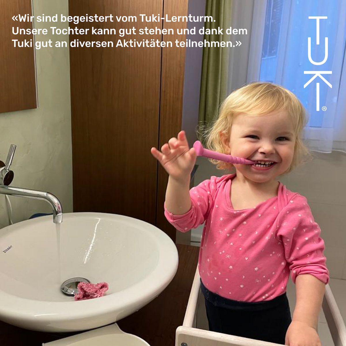 Tuki Learning Tower front view – Red Dot Design Award winner