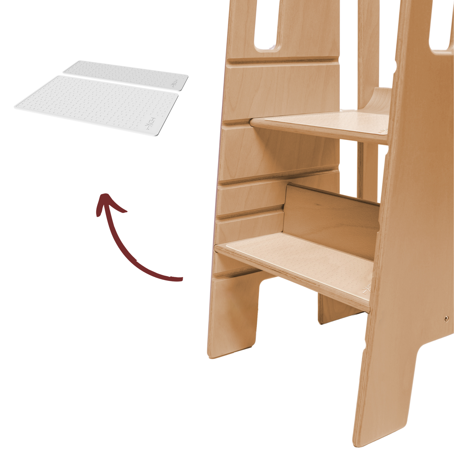Tuki Anti-Slip Mats on the standing platform of the Learning Tower
