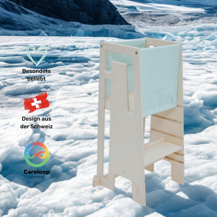 Tuki Startertuch Glacier am Lernturm – sicherer Einsatz ab 9 Monaten