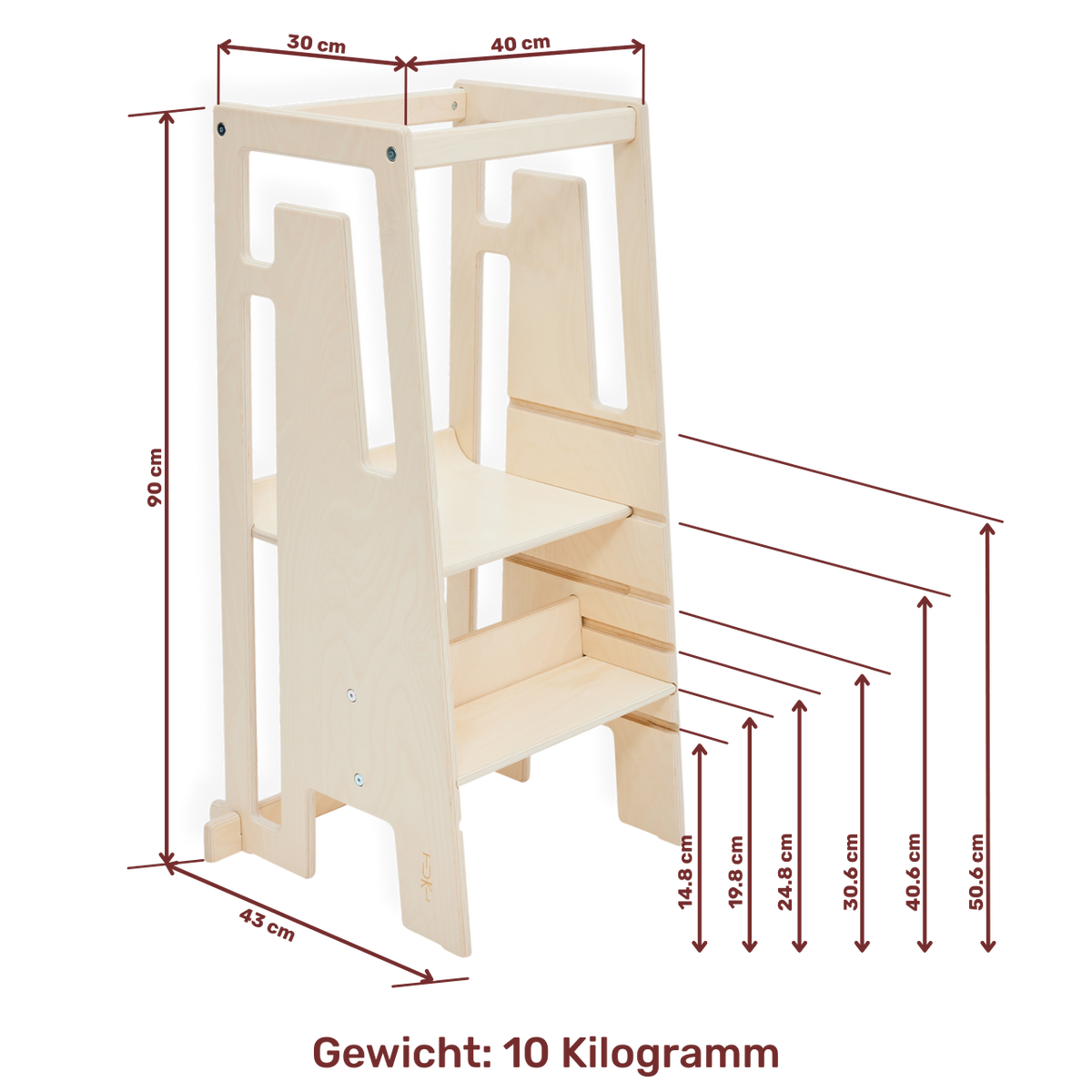 Tour d'apprentissage Tuki avec accessoires – système modulaire pour les familles
