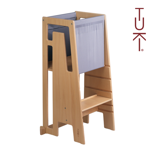 Tuki® Learning Tower Nature (with Tuki® Discovery Cloth grey)